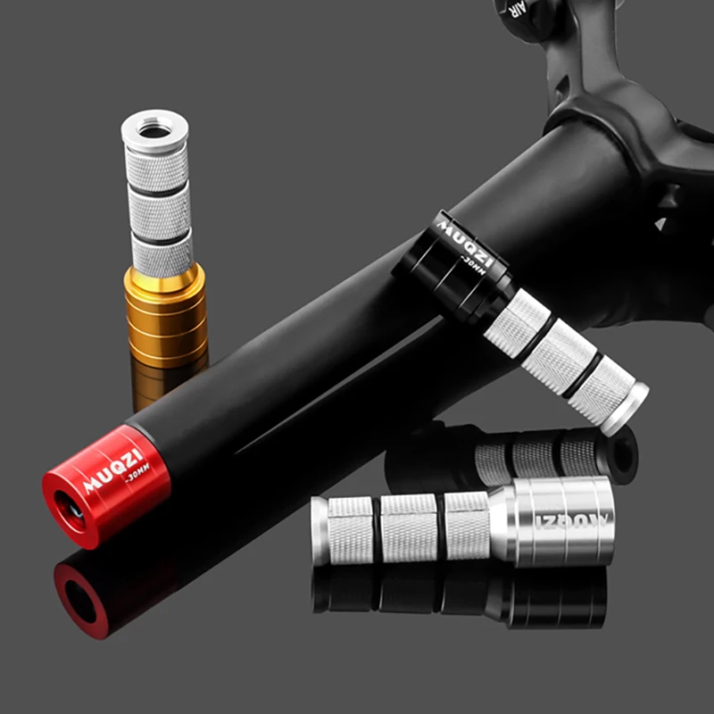 MUQZI 28.6 Fork Stem Extender MTB Road Bike Handlebar Stem 30mm 60mm Adjustable Height Hidden Extension Adapter