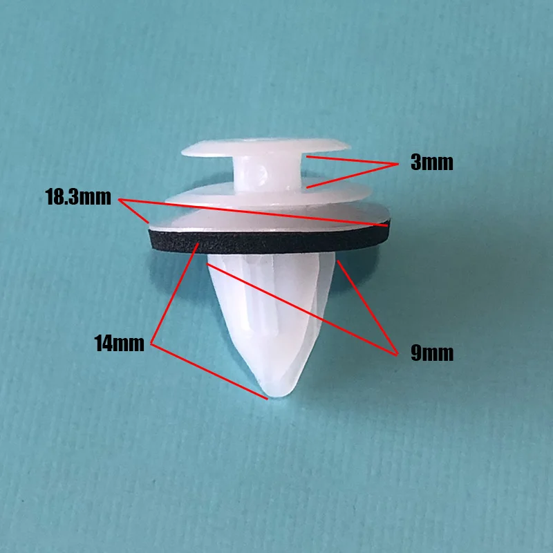 

30pcs 9mm Auto Clips Door Card & Trim Panel Clips For Subaru Pillar Trim, Interior Panel & Door Card Trim Clips 909130105