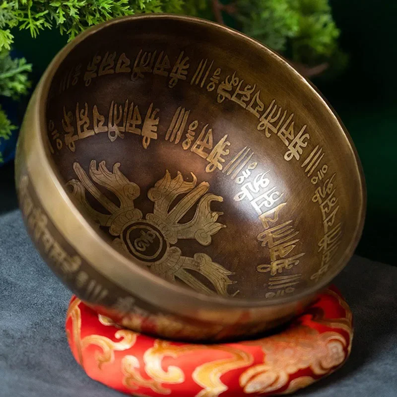 Singing Bowl Tibetian Buddha Sound Healing Instrument Nepal Bowl Copper Percussion Yoga Massage Meditation Accessories Handmade