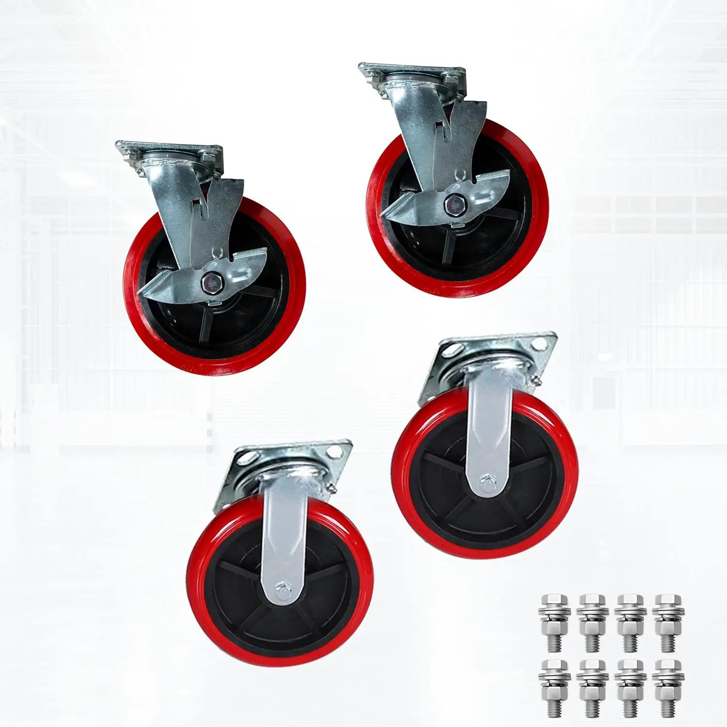 عربة منصة مسطحة 5 ثانية دوللي صناعية شديدة التحمل 48 بوصة × 24 بوصة منصة شاحنة دفع يدوية لوحة ماسية شديدة التحمل