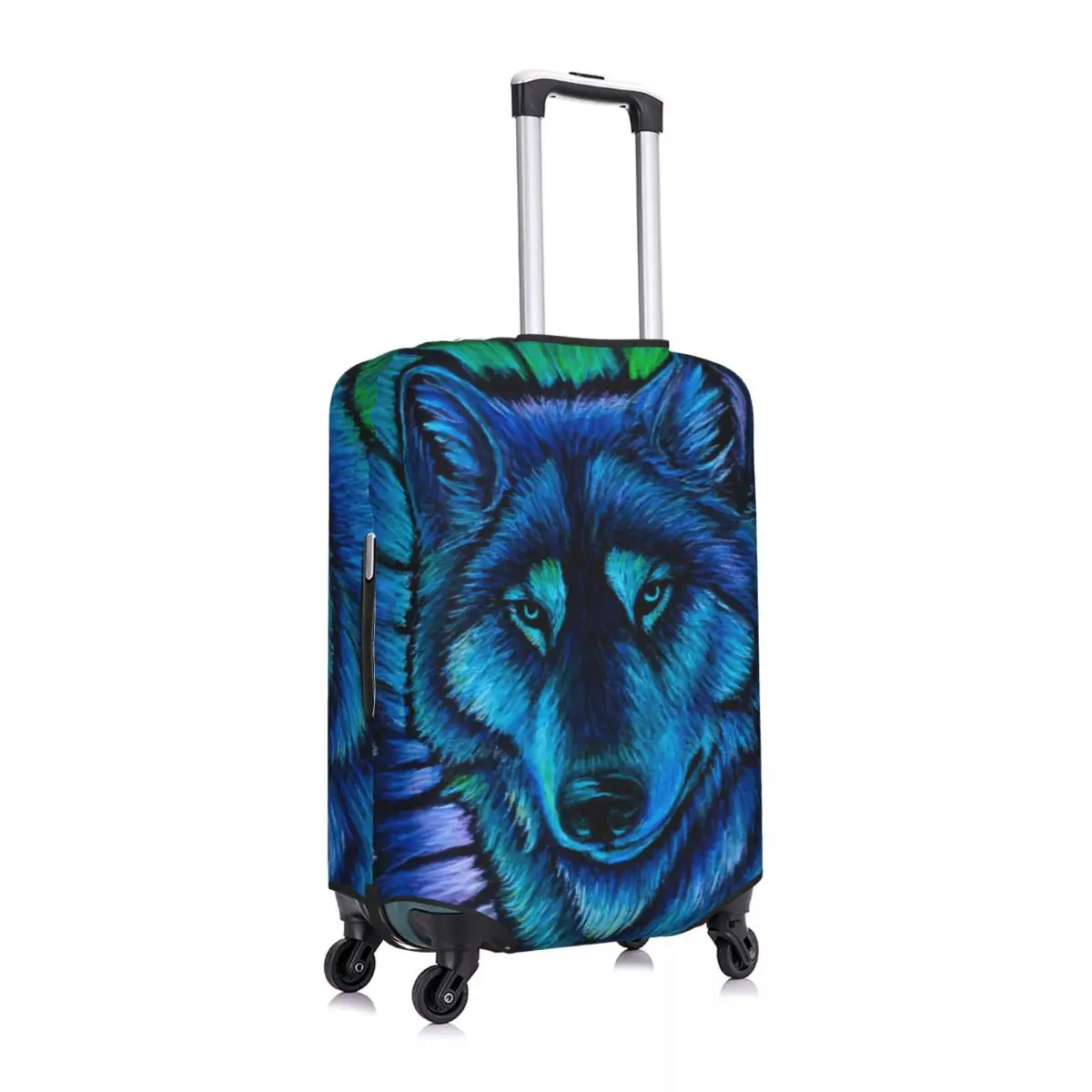 Lobo Aurora Imprimir Bagagem Protetora Poeira Cobre Elastic Impermeável 18-32 polegada Suitcase Cover Viagem Acessórios