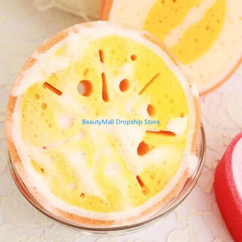 40JD Fruit Shaped Soft Sponge Body Scrubber Bath Exfoliating Dead Skin Remove