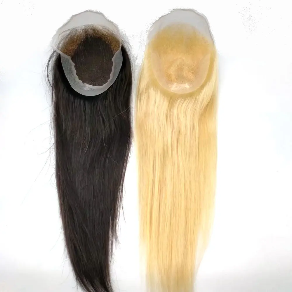 Hair Toupet Wig Topper For Women Lace Frontal Indian Remy Hair Humano Q6 Long Hair