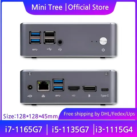 11a geração nuc mini pc core i7-1185G7 i5-1145G7 windows10 escritório de negócios casa mini computador thunderbolt 4 display duplo desktop