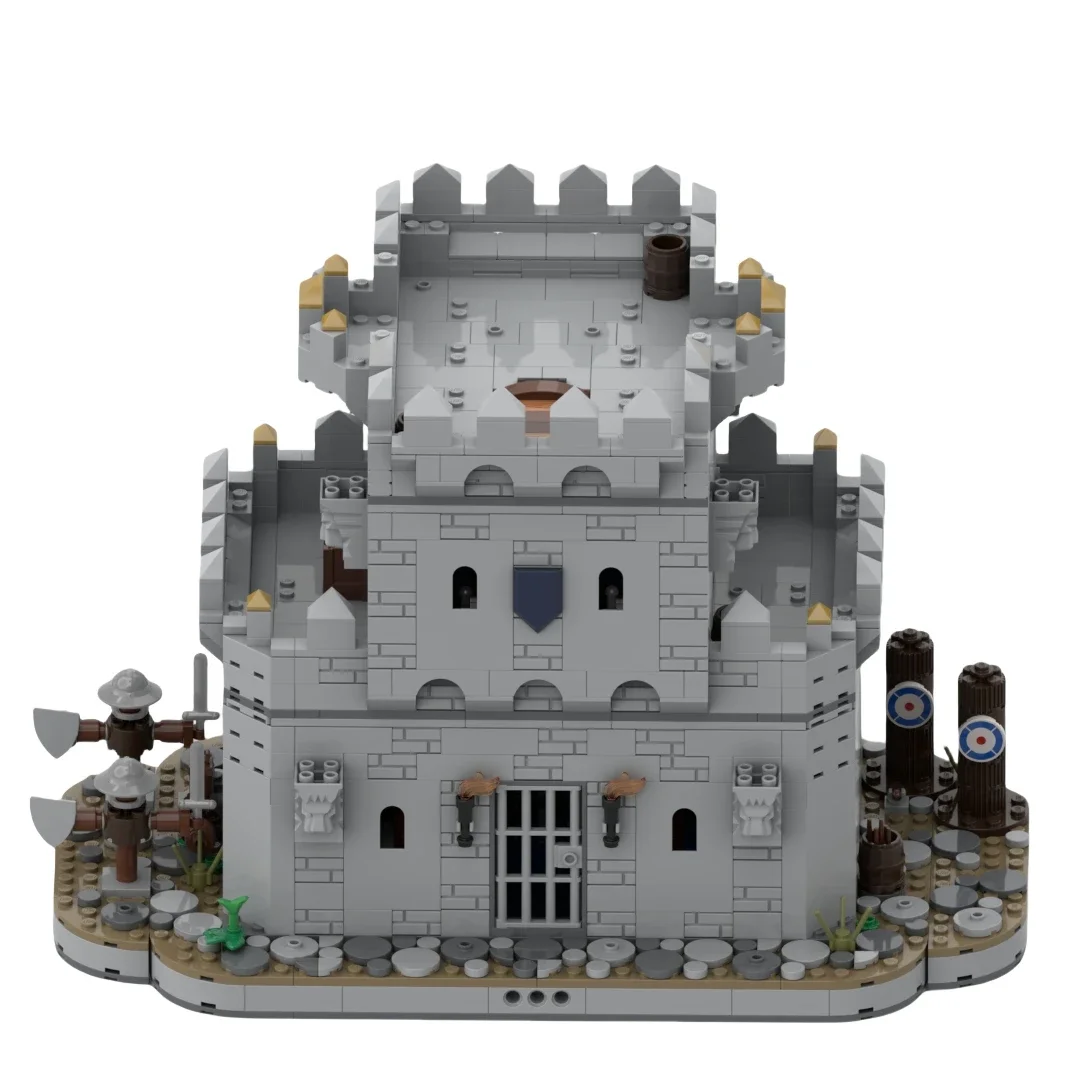 Modèle de château médiéval pour enfants, briques de construction MOC, base militaire, réfrigérant modulaire, technologie, assemblage de vacances, jouets imbibés, cadeaux