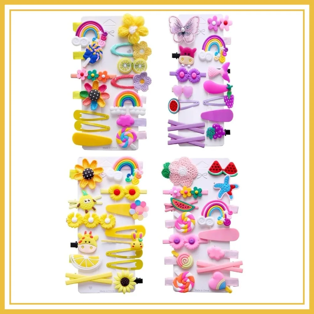 56 Pcs Toddler Hair Accessories Set - Colorful Barrettes, Clips & Pins for Kids