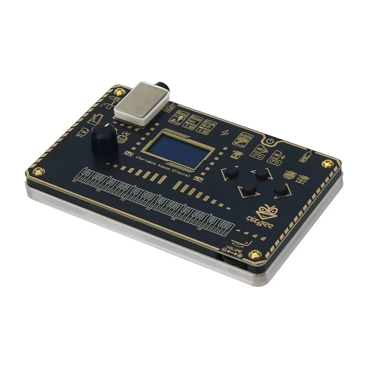 Digital Essentials Portable 24-Bit 48kHz Stereo Effector Comprehensive Digital Modeling Synthesizer Built-in 60+ Patches