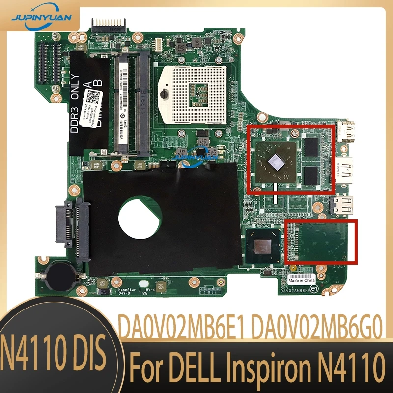 

DA0V02MB6E1 DA0V02MB6G0 For DELL Inspiron N4110 Laptop Mainboard Vostro V3450 3450 DAV02AMB8F1 DAV02AMB8F0 Notebook Motherboard