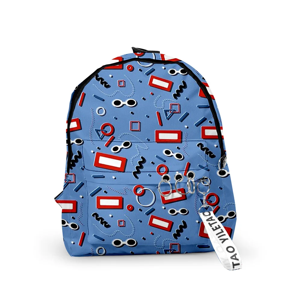 

Рюкзаки в стиле хип-хоп, крутые рюкзаки dreamteam для мальчиков и девочек, школьные сумки с 3D-принтом, брелоки, водонепроницаемые милые маленькие рюкзаки из оксфорда