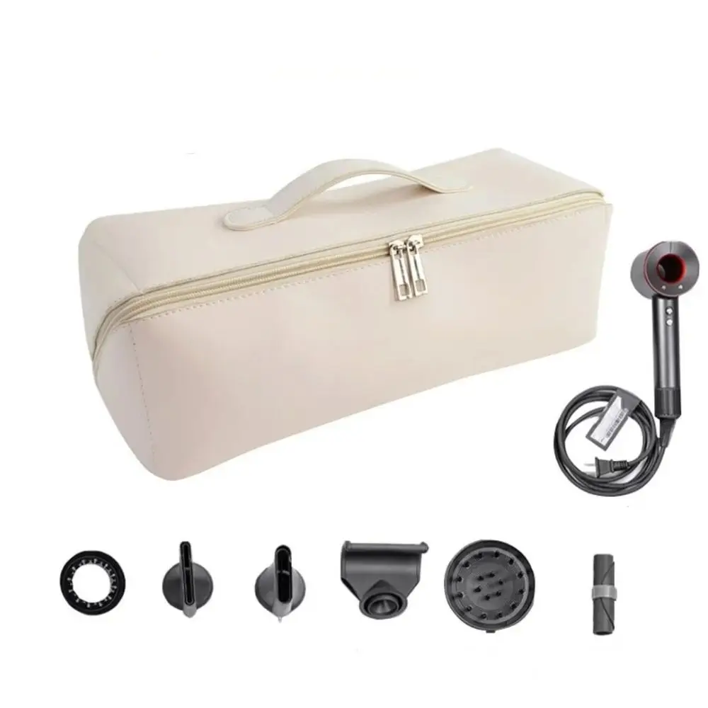 

Dustproof Hair Dryer Carrying Case Portable Double Layer Travel Storage Bag Large Capacity Zipper Hair Curler Storage Bag