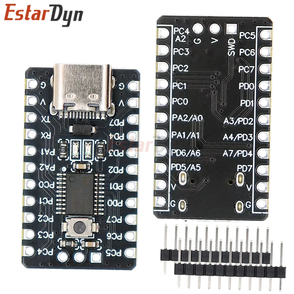 Placa de Desarrollo Estardyn CH32V003, Placa de Sistema Mínimo, Placa Central, Módulo Microcontrolador RISC-V CH32V003F4P6