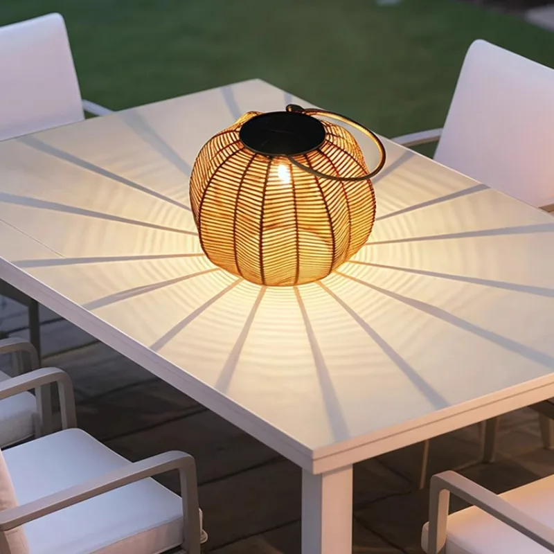 Lustre Solar Externo Impermeável para Pátio, Lustre de Paisagem para Villa, Lustre Atmosférico para Varanda, Lustre de Flores