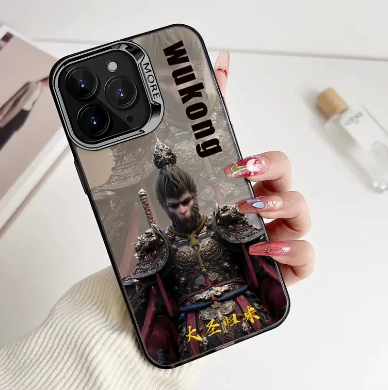 Black Myth Wukong pattern Case For Apple iphone 16/15/14/13/12/11 Pro max Phone Case Cool Game Destiny Monkey King: Hero Is Back