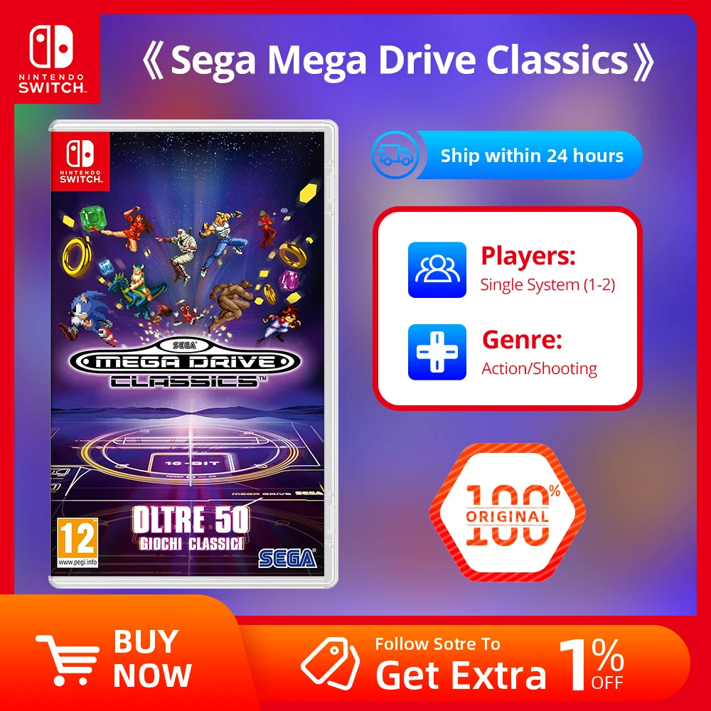 Nintendo Switch SEGA MEGA DRIVE2 SEGA Mega Drive Classics для Nintendo Switch | AliExpress