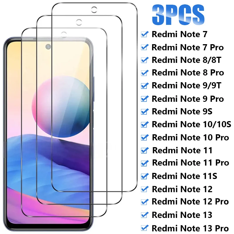 3PCS Tempered Glass…