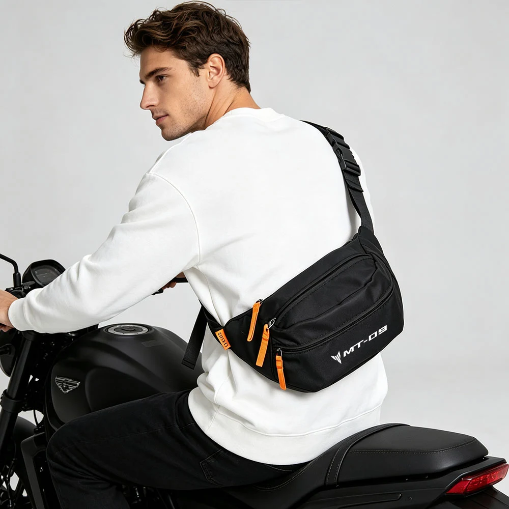 Multi‑Pocket Commuting Waterproof Storage For Yamaha Mt-09 MT09 MT 09 Motorcycle Unisex Waist Bag Fanny Pack Accessories