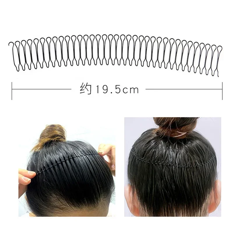 Broken Hair Organizer Girls Headwear Hairpin Top Clip Back of The Head Invisible Bangs Fixed Insert Comb Hair Accessories