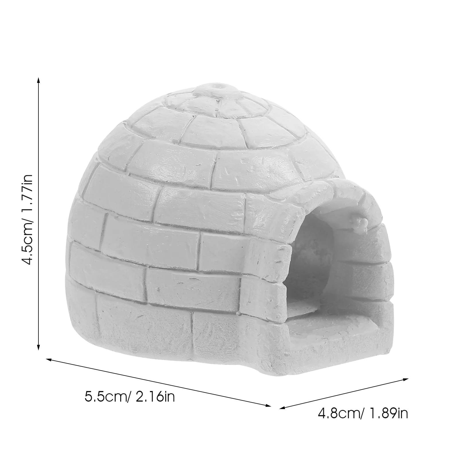 Cartoon Ice House Figurines Micro Landscape Ornament Kids Toys Igloos Resin Craft Decor