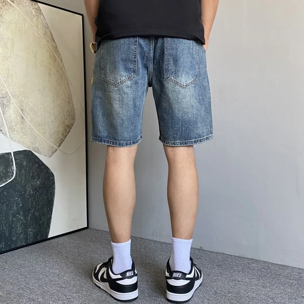Pantaloni da sesso con apertura sul cavallo all'aperto Pantaloncini di jeans maschili Pantaloni hotpants esotici da uomo Cargo Jeans strappati Tuta cargo Coppia Casual Streetwear