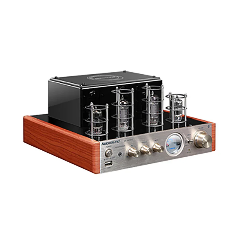 Audiophile High-power Tube Power Amplifier Wireless Bluetooth HIFI Mini Tube Power Amplifier Amp Optical Fiber Coaxial Interface