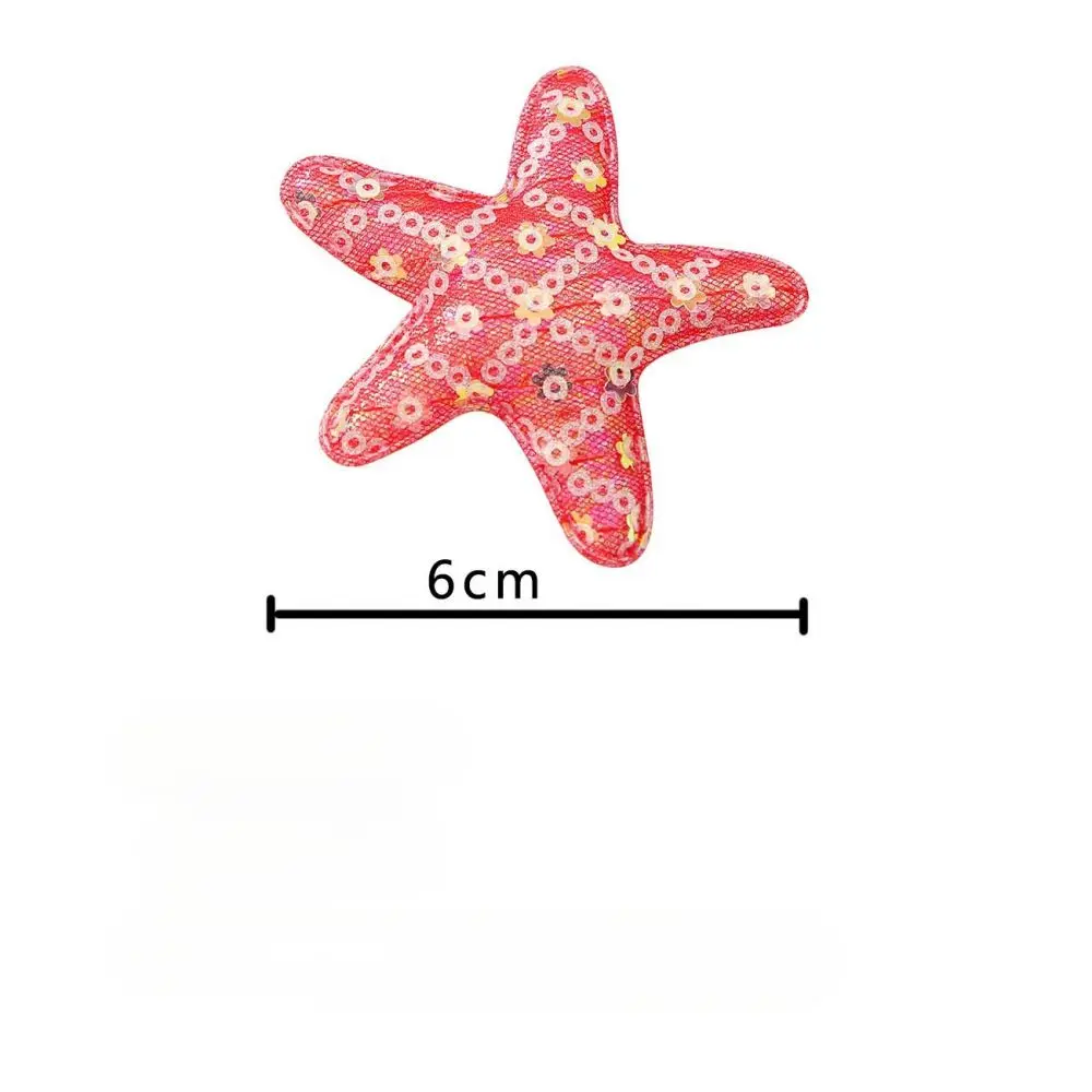 Starfish Hair Clips Sequins Hair Pins Barrettes Glitter Sea Shell Beach Hair Accessories Sea Star Alligator Hair Clips