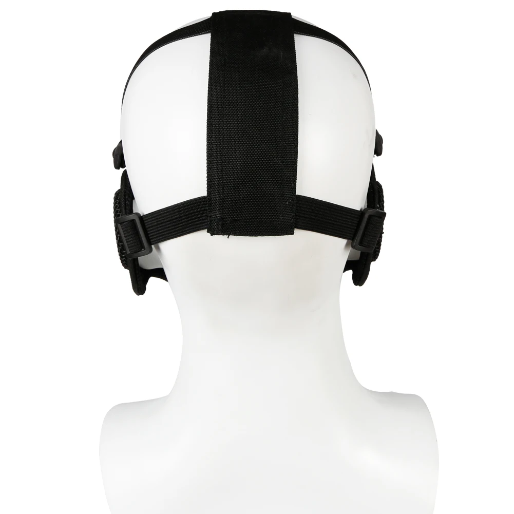 Tactical Half Face Mask Steel Mesh Protective Low-carbon Airsoft Shooting CS Wargame Cosplay Face Protective image 4