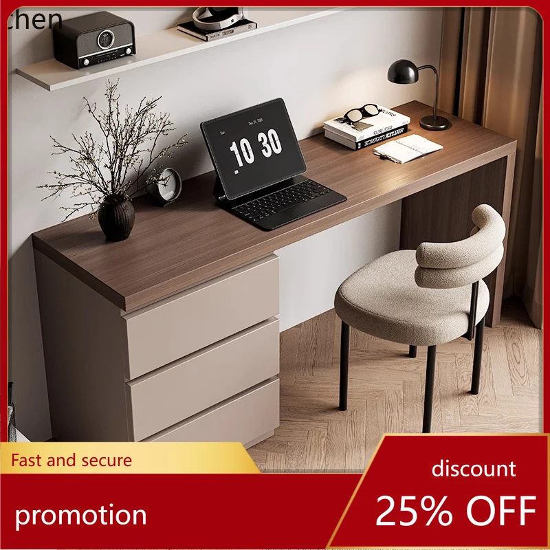 DSA desk, bookshelf integrated against the wall, computer table, bedroom writing table, writing desk