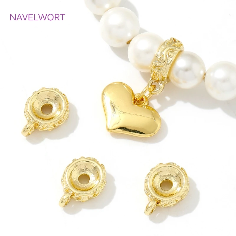 18K vergoldeter Messing-Anhängerbügel, hochwertige Anhängerverbindungen, Bailes für Schmuck, DIY-Zubehör für die Halskettenherstellung