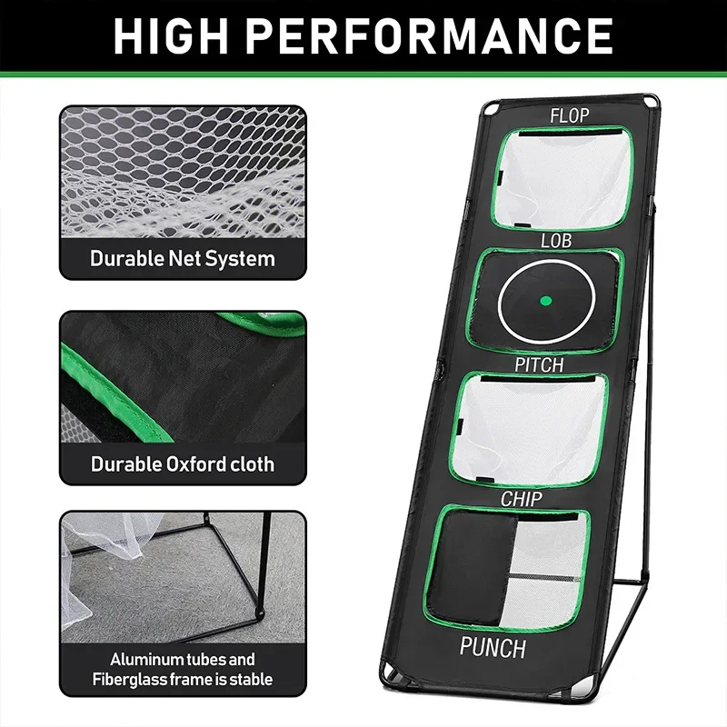 Golf Slitting Four Grid Folding Mesh Practice Mesh Vertical Challenge Backyard Golf Hole Game