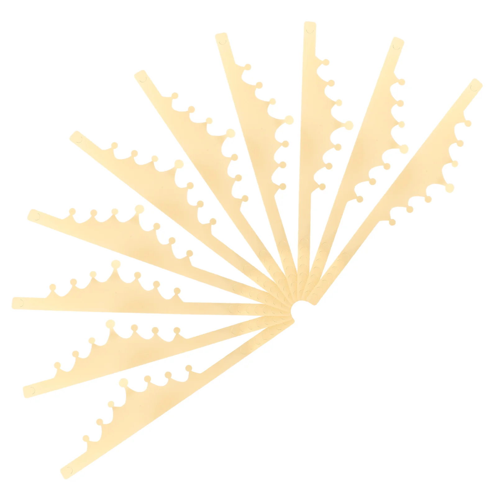 

12 pcs Birthday Crown Crown Hats Design Bright Decorations Paperboard Kids Adults Comfortable Not Deform