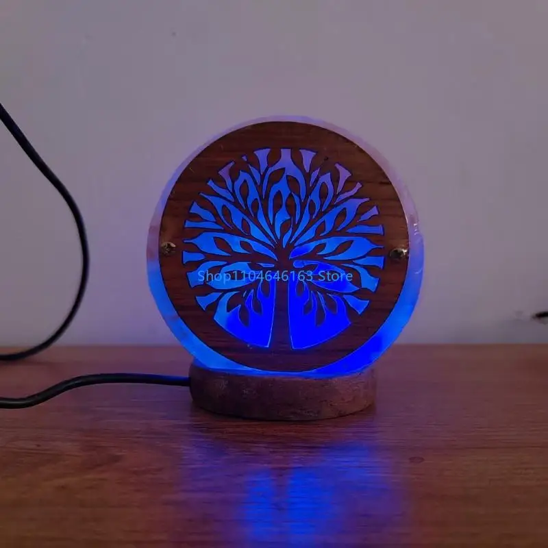 Crystal Salt Rock Lamp LED Lamp Table Light Home Bedroom Decoration