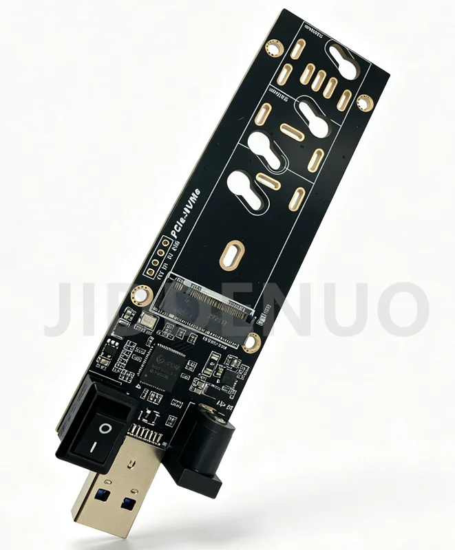 M.2 NVMe SSD Adapter Card M.2 Solid State Drive to USB‑A Converter External SSD Enclosure Board Card Opener for Computer Laptop