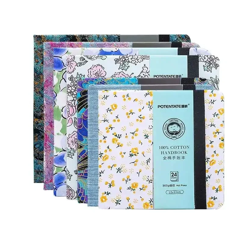 POTENTATE 100% Cotton Watercolor Book Square Sketchbook 300g Art Drawing Sketch Pad potentate бумага акварели view 2