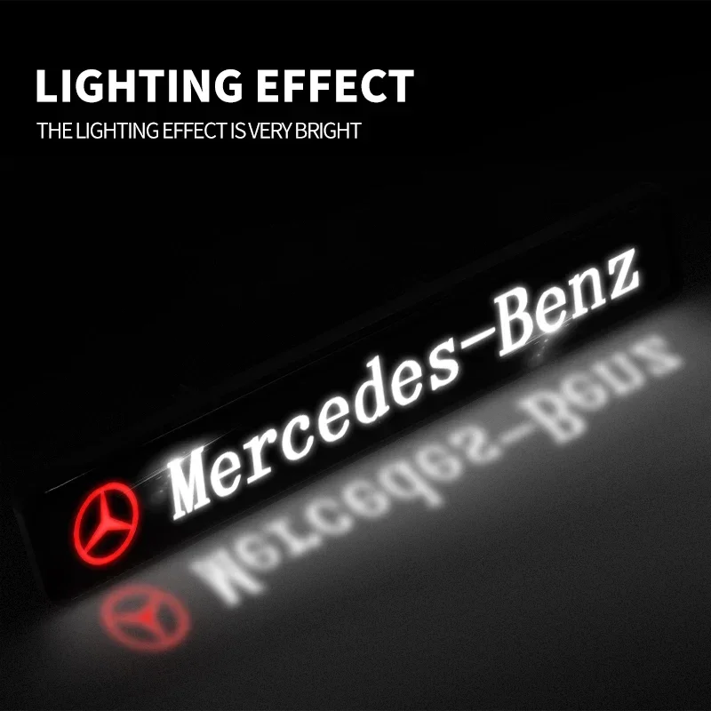 Emblème de calandre de voiture pour Mercedes Benz, couvercle avant, lampe de décoration, lumières LED européennes, A, B, C, E, S, CLA, GLA, GLB, GLC, GLS, GLK, CLS, classe