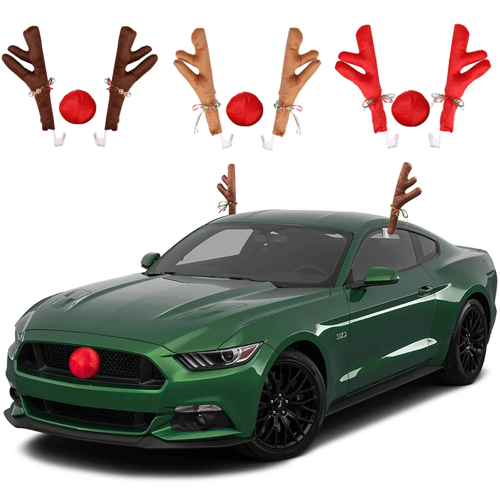decoracao-de-carro-de-natal-kit-de-chifres-de-rena-com-nariz-vermelho-e-sino-navidad-rudolph-acessorio-natal-feriado-atmosfera-presente