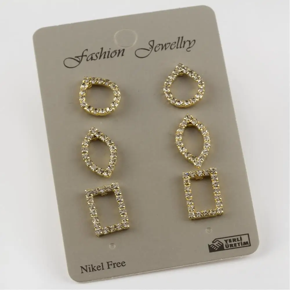 6'lı Cubic Zirconia Earrings