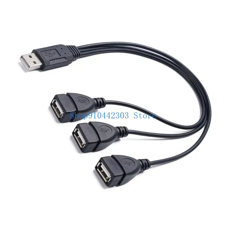 

652F USB2.0 Splitter Cable With Triple Output For Computer And Peripheraled Devices