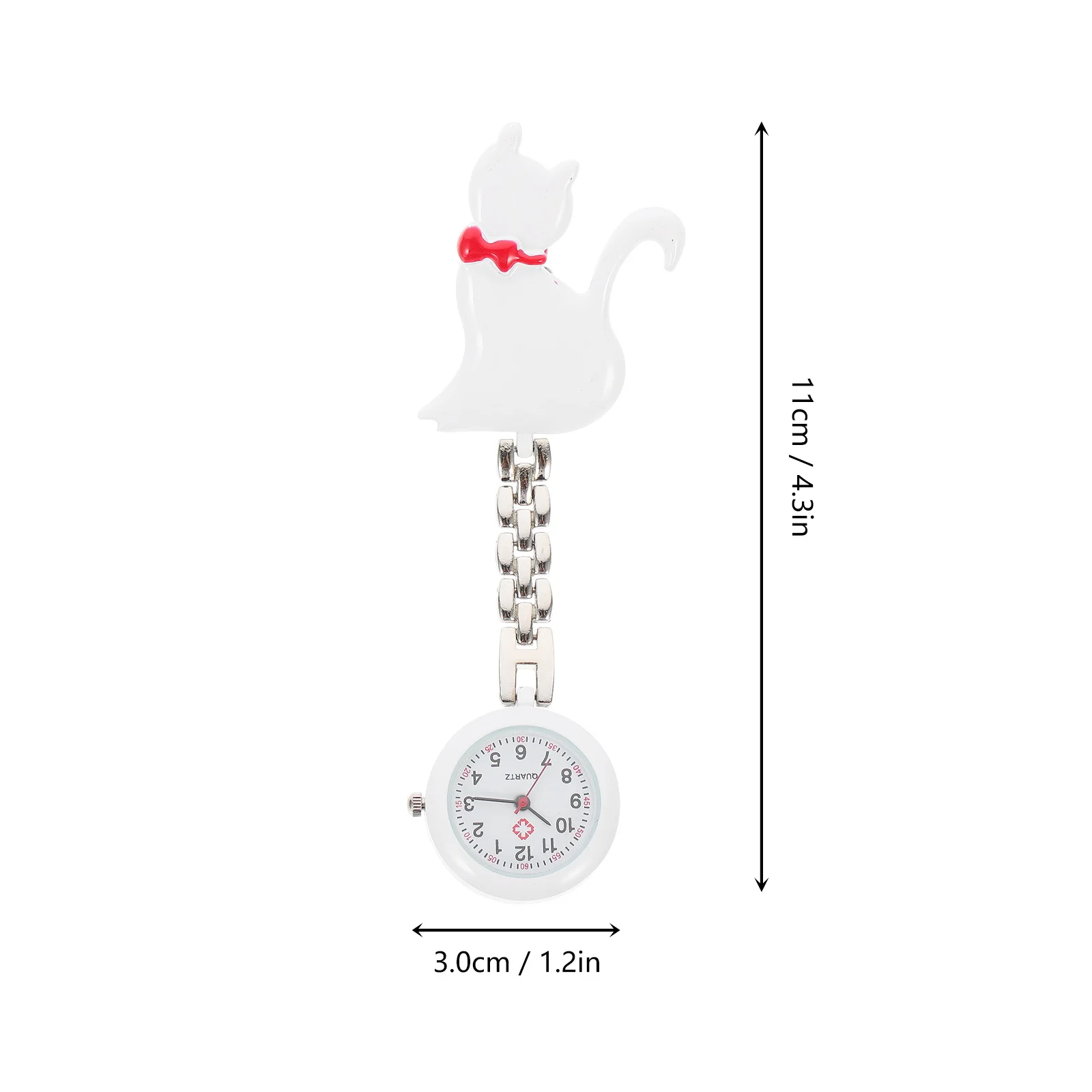 ساعة جيب كوارتز صغيرة جميلة للممرضات والأطباء والطلاب سلسلة معلقة ساعات معدنية للتمريض للنساء ساعة للممرضات