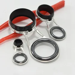 Fishing Rod Guide Ring Stainless Steel Guide Eye Ceramic Wire Ring Fishing Rod DIY Accessories