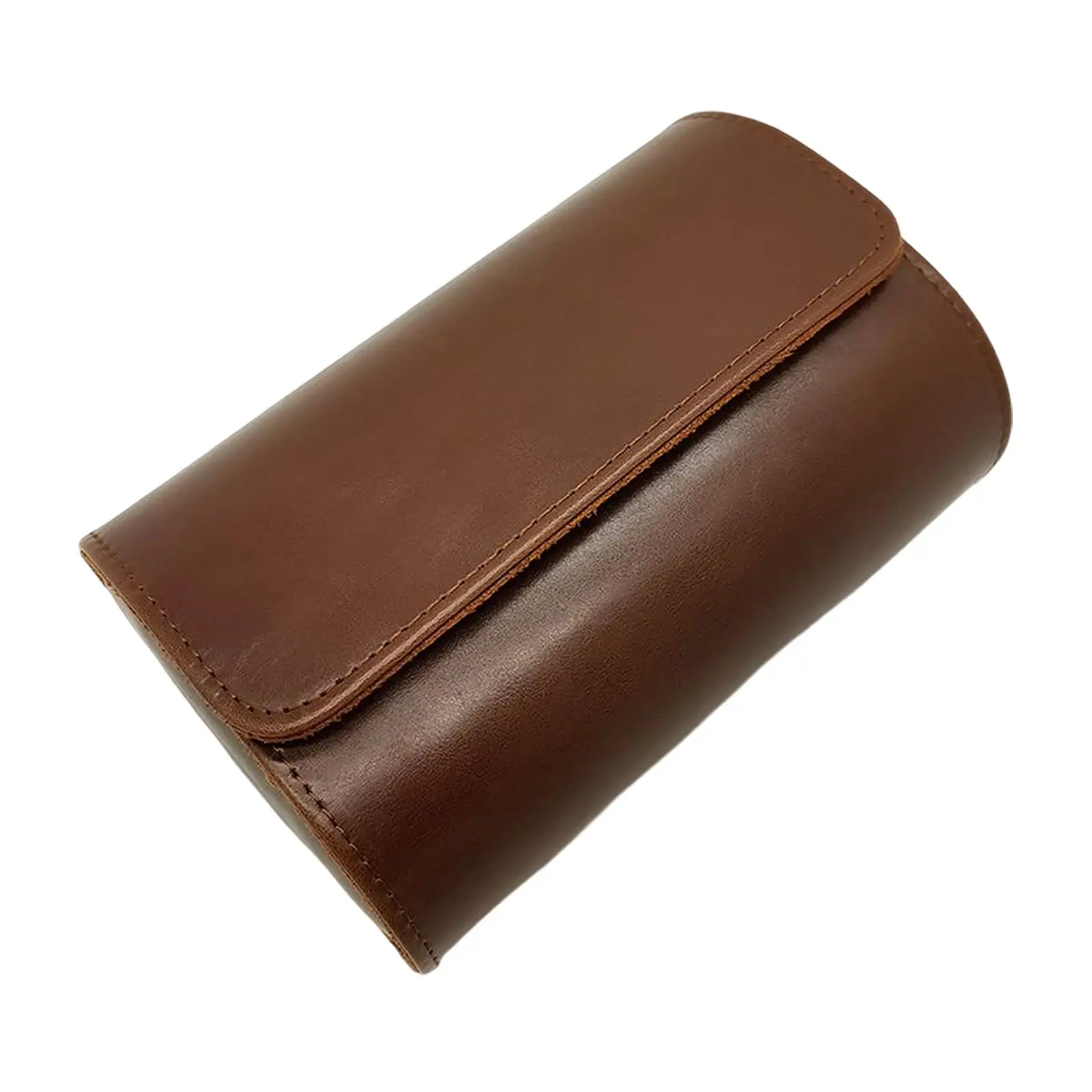 2 Slots Watch Case PU Leather for Men and Women Wrist Watch Container Watch Holder Box for , Outdoor, Ties Display