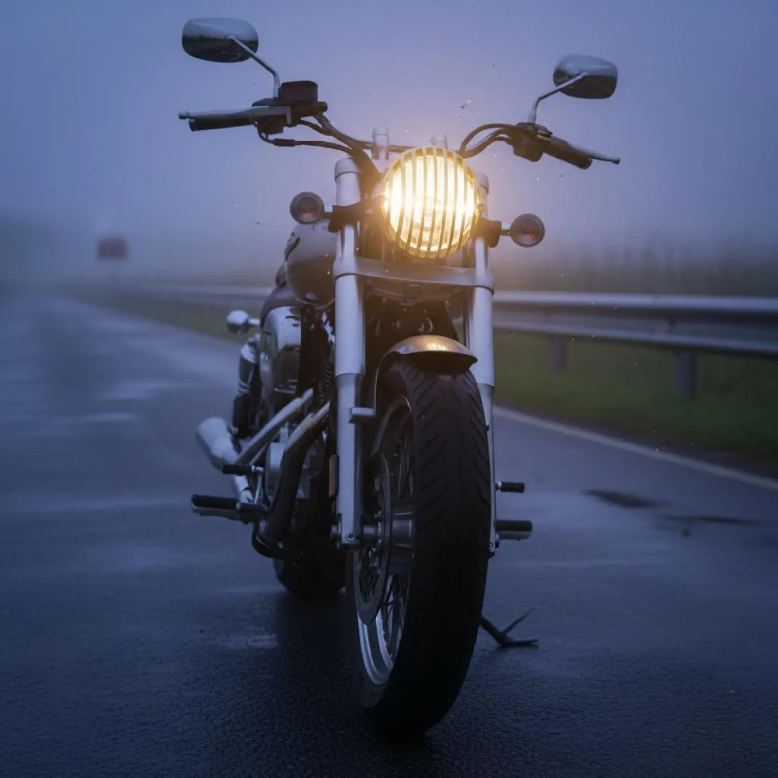 

Motorcycle Headlight Personalized Look Retro Grille Headlight 5 Inch Round Headlight High/Low Light Vehicle Lighting Bright