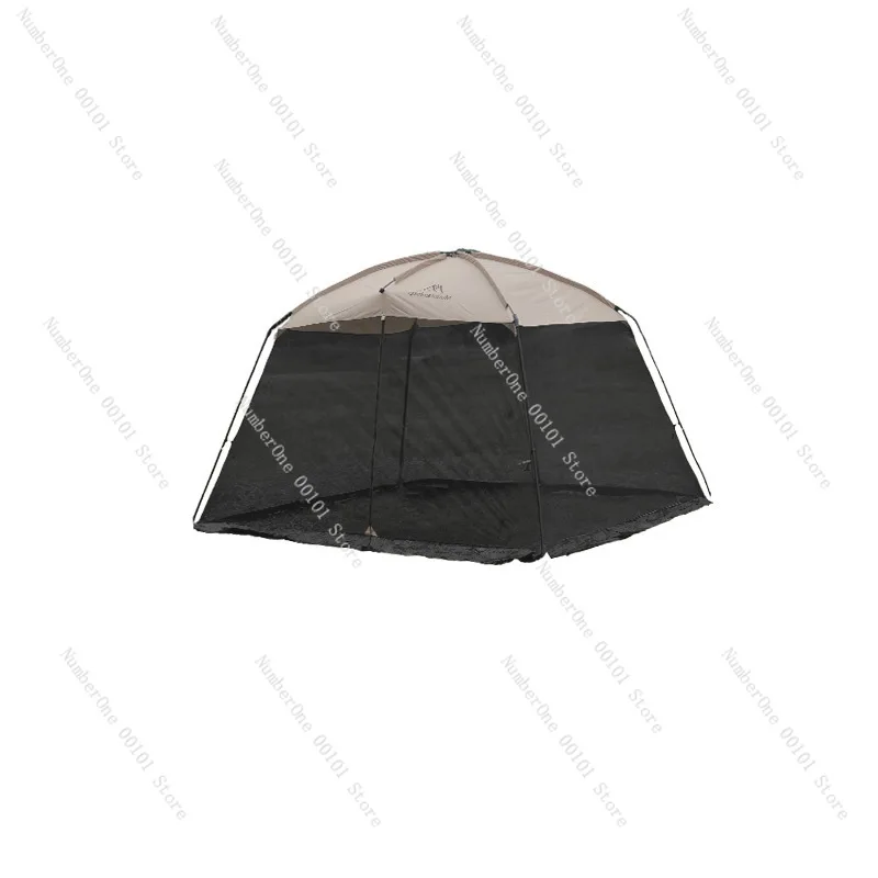 Instant Pop Up Pole Camping Tent Large Space Sunshade Mosquito Proof Tent For Fishing Park Use