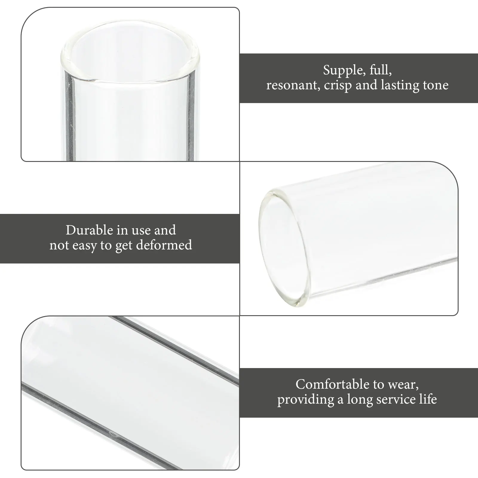 

3 Pcs Guitar Finger Cots Accessories Fingertip Protector Covers Protectors Caps Guards Ukulele