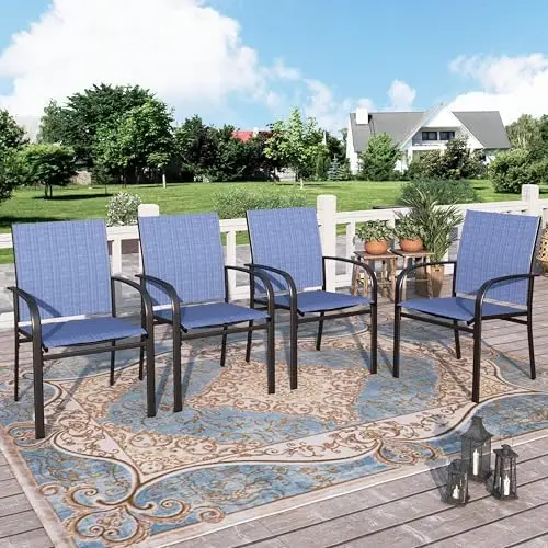 Patio Dining Chairs Set of 4, 36