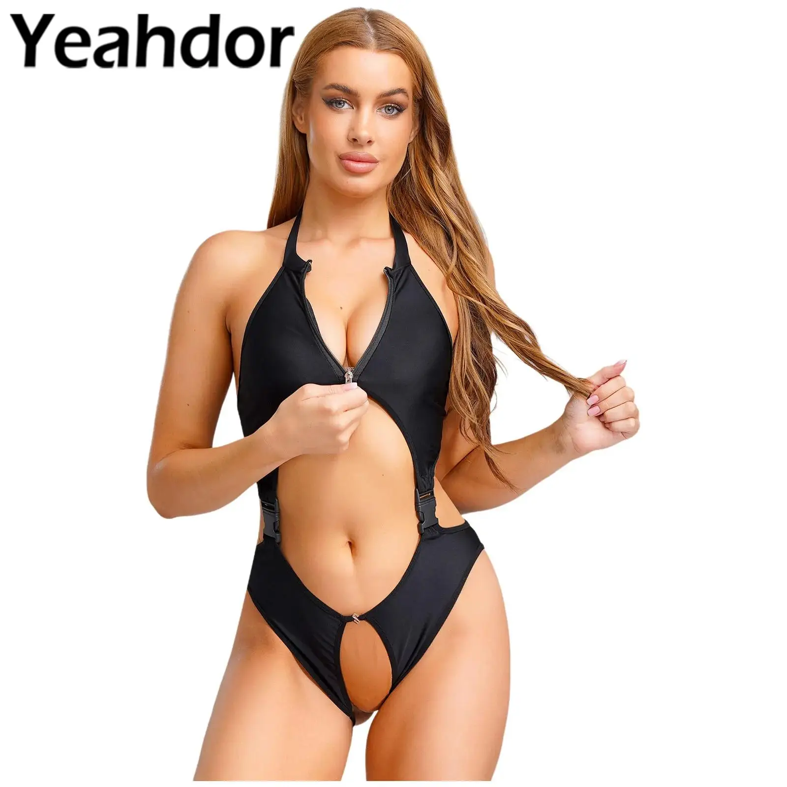 

Женский купальник-бикини, аниме Kawaii, боди, купальник, ажурное трико, нижнее белье, сексуальные боди, цельная пляжная одежда, купальный костюм