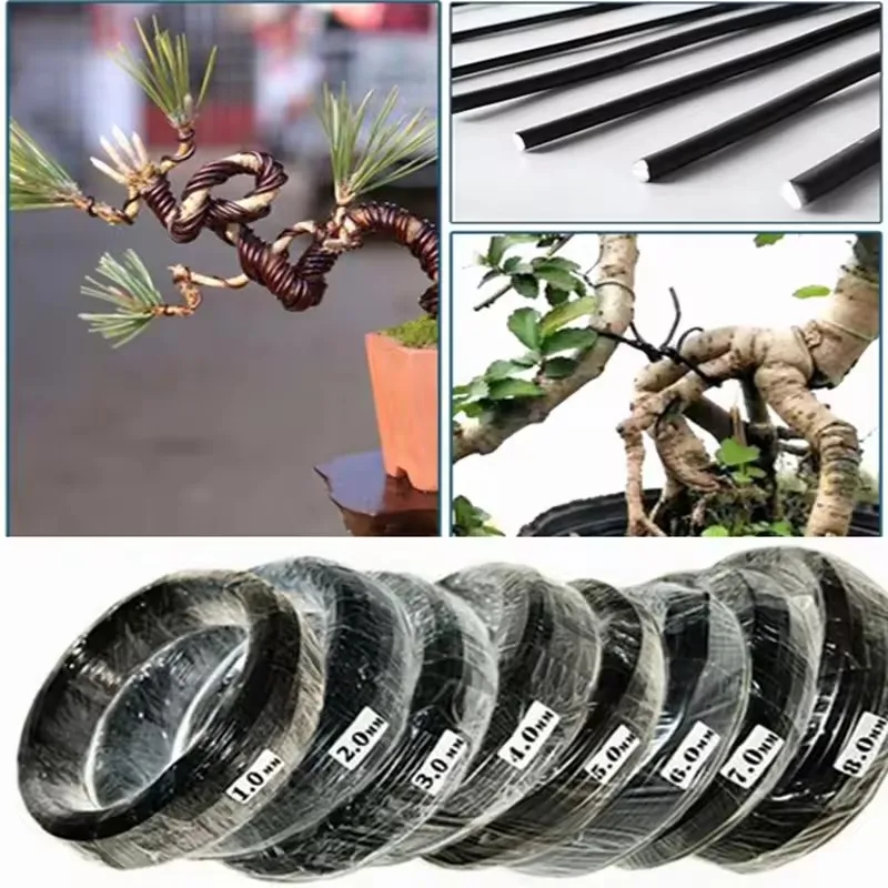 10M Bonsai Wires Aluminum Bonsai Training Wires Modeling Orchard And Garden Tools Plant DIY Shape Accessories 1Mm-3Mm Home Use