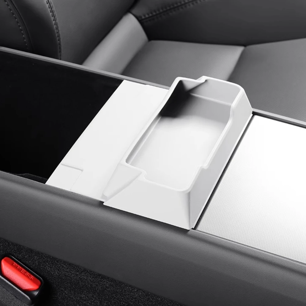 Für Tesla Model 3 Y Juniper 2025 2026 Mittelkonsole Armlehnen-Aufbewahrungsbox Brillenhalter Ablage Organizer Innenraum-Zubehör – Detail 8