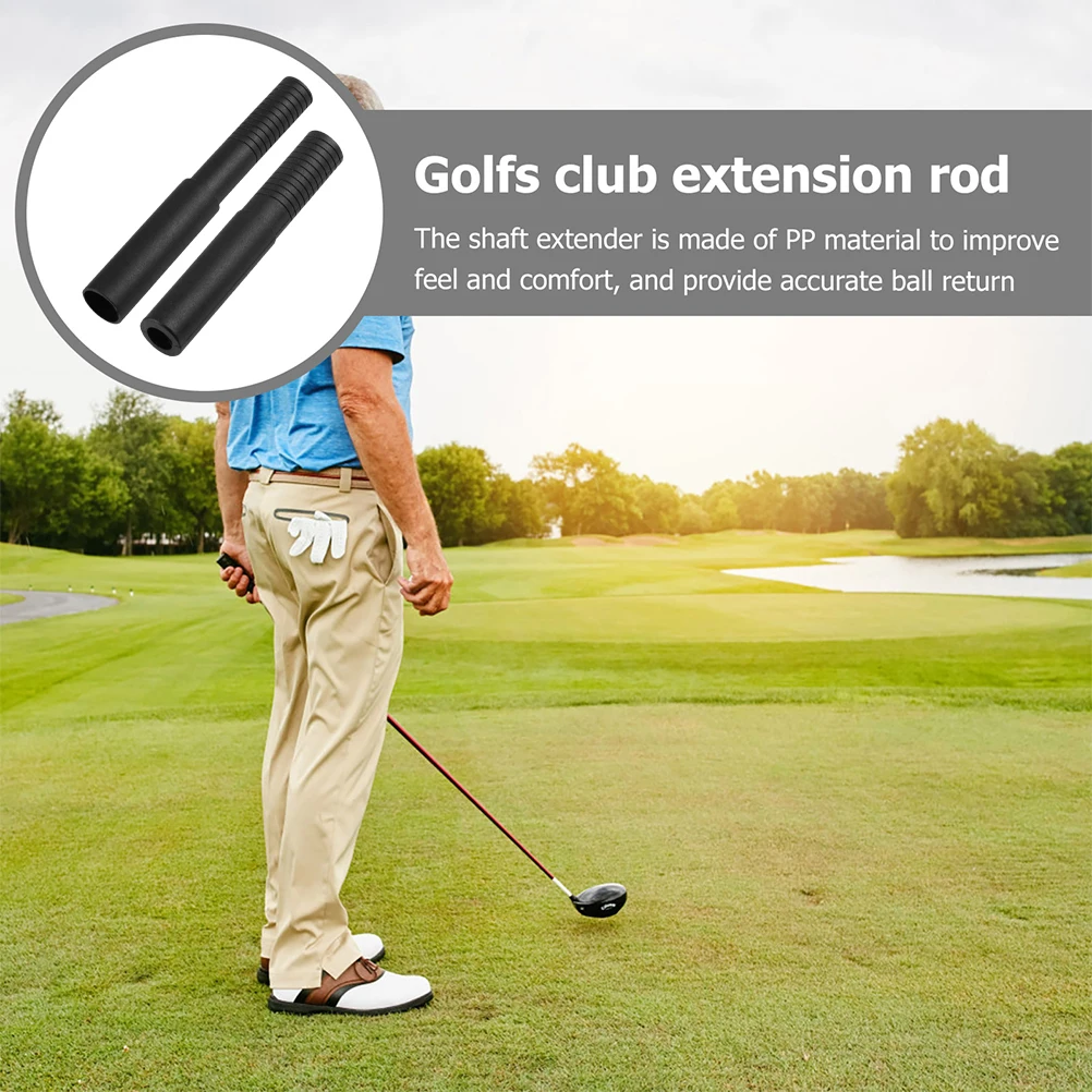 

2 Pcs Golf Club Extension Stick Shaft Extender Golfs Clubs Lengthening Extensions Pp