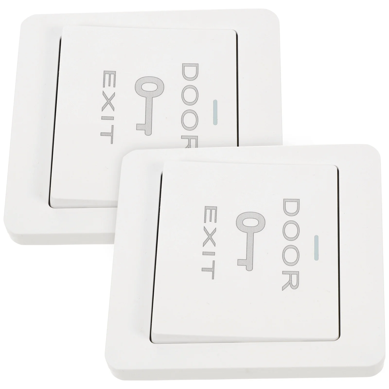 

2pcs Door Access Control System Push To Exit Button Wall Plate For Doorbell High Temperature Resistant Durable Ring Doorbell