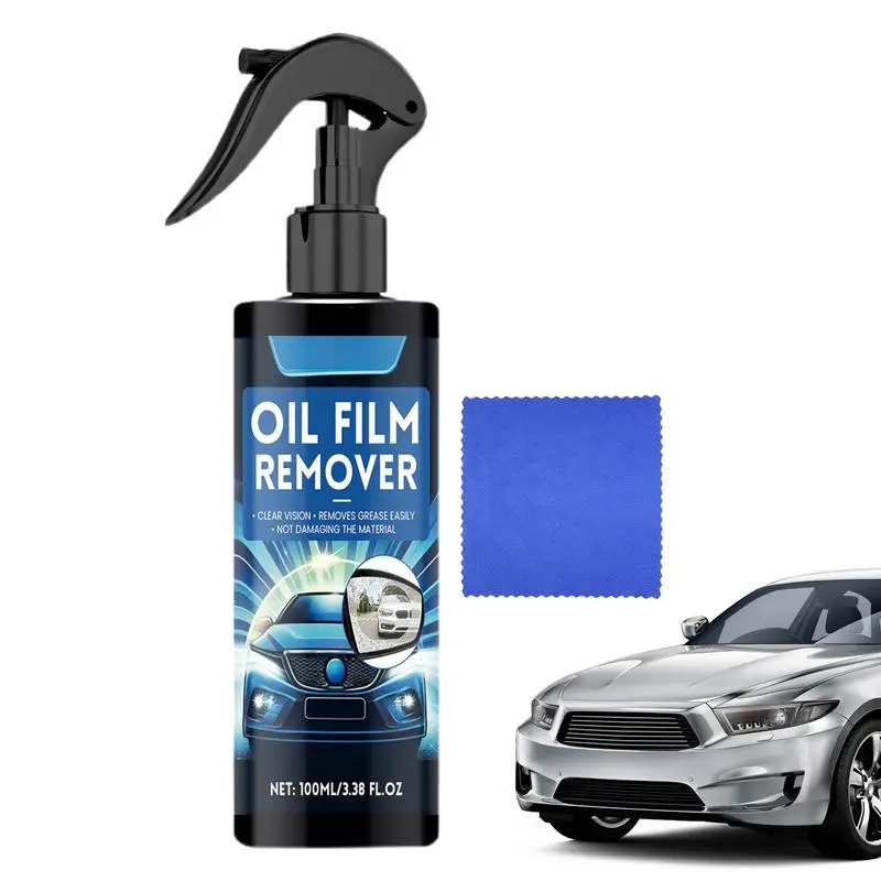 

100ml Car Glass Oil Film Remover Auto Glass Film Coating Agent Glass Cleaner For Auto Windshield Home